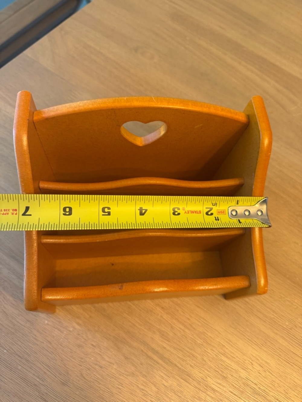 Vintage cottage core Pressed Wood Mail Holder Desk Organizer - Picture 6 of 8